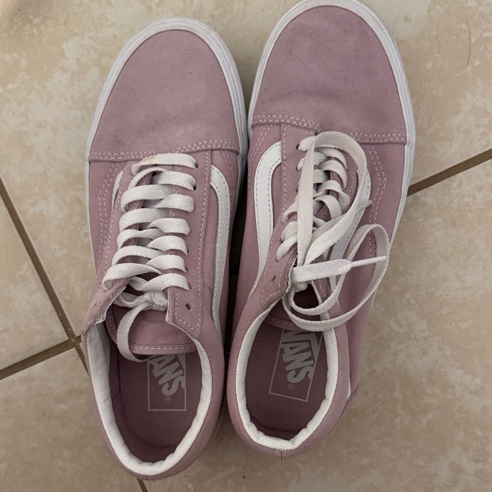 Vans Old Skool Pink Suede & Canvas Sneakers